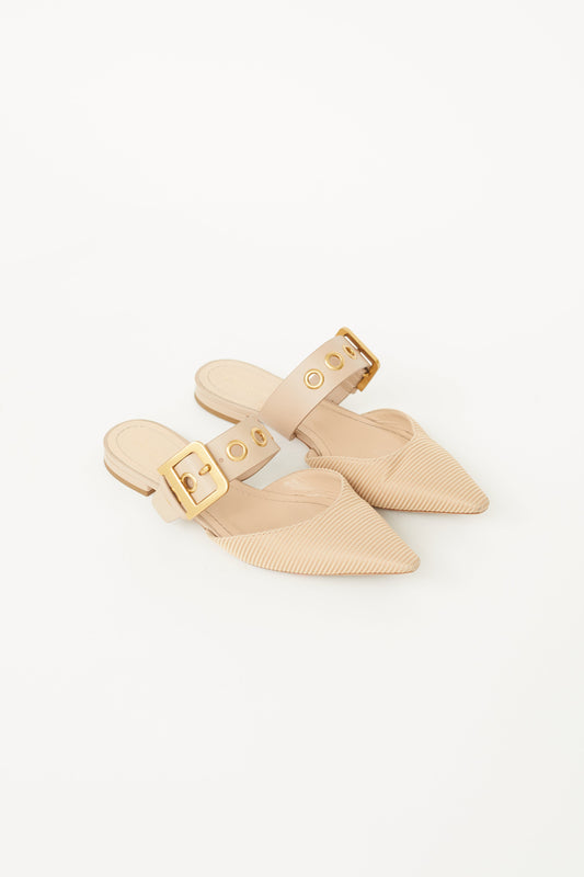 Beige D-Dior Technical Canvas Mule