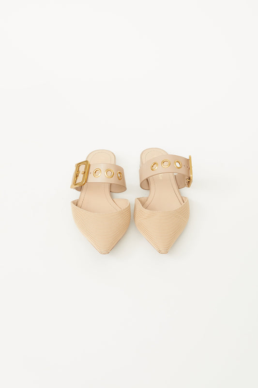 Beige D-Dior Technical Canvas Mule