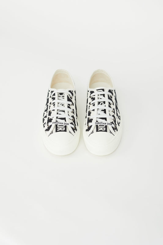 Black & White Walk'n'dior Woven Sneaker