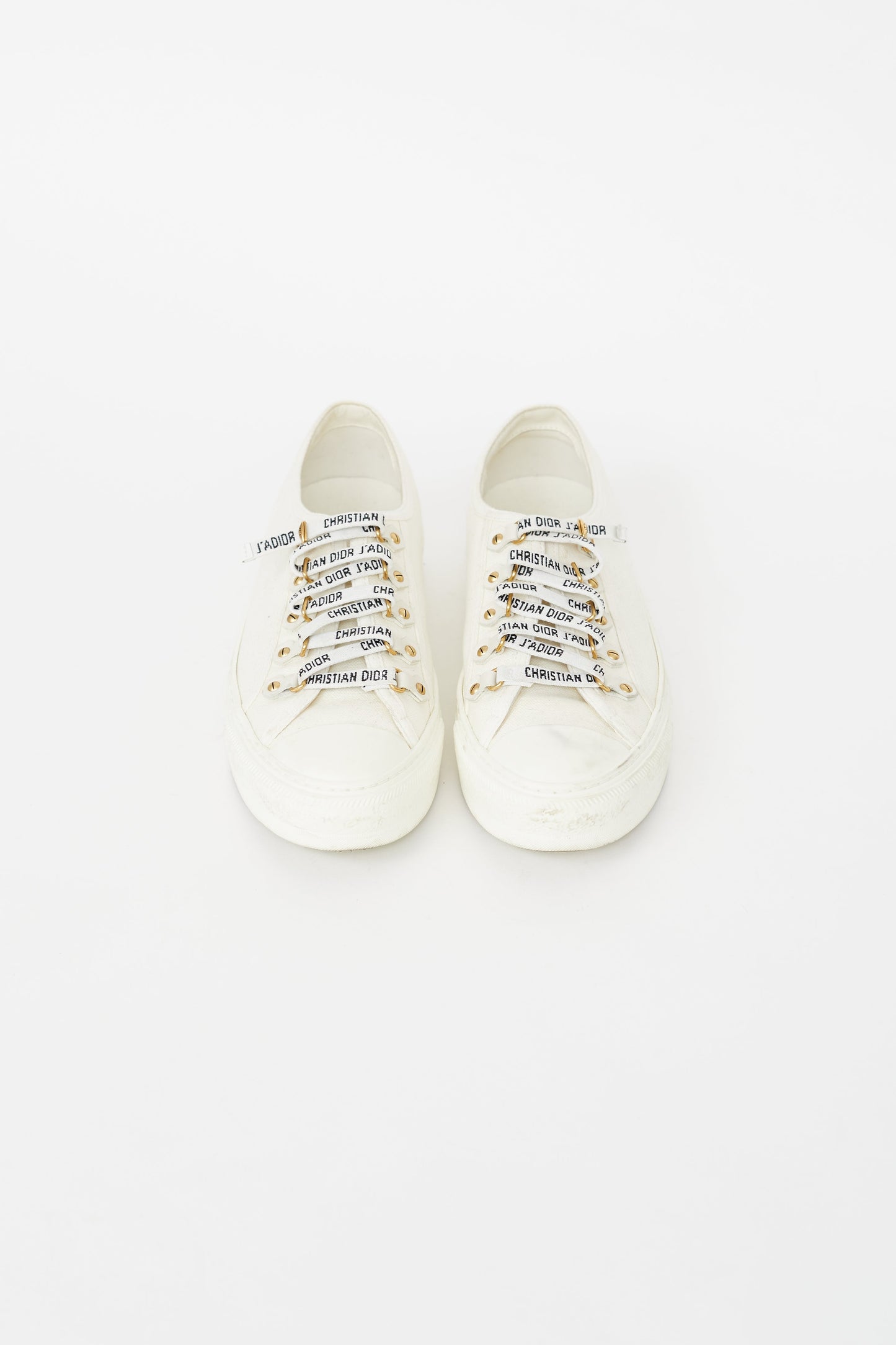 Cream Walk'N'Dior Canvas Sneaker