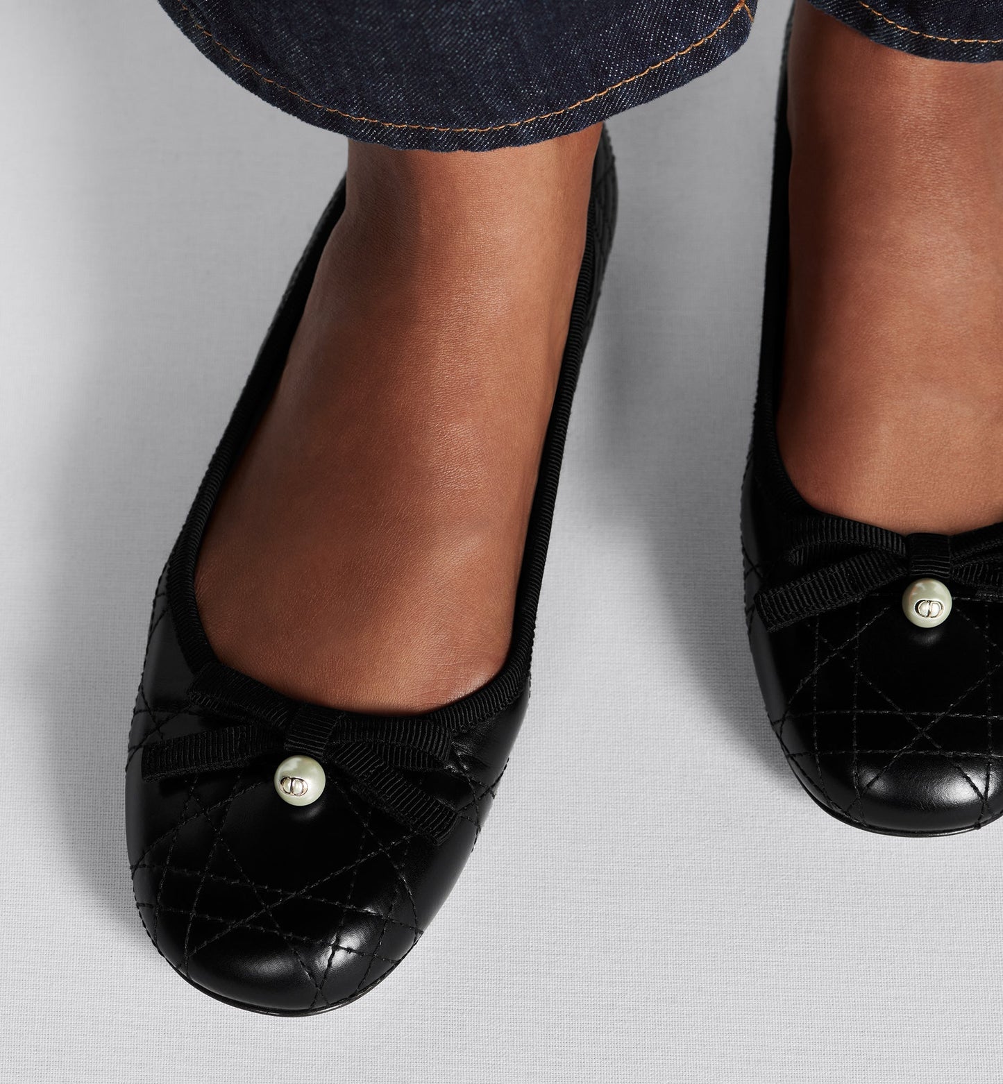 Dior Ballet Flat • Black Quilted Cannage Calfskin