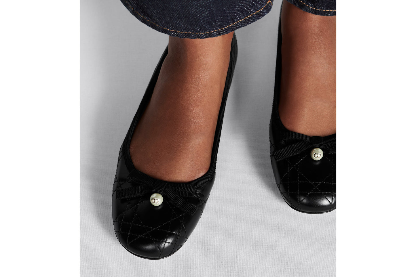 Dior Ballet Flat • Black Quilted Cannage Calfskin