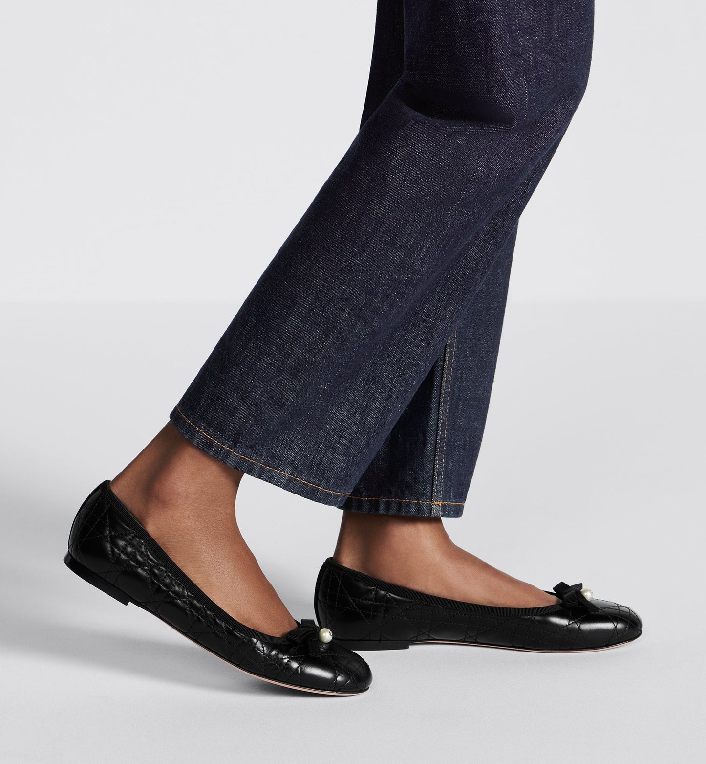 Dior Ballet Flat • Black Quilted Cannage Calfskin