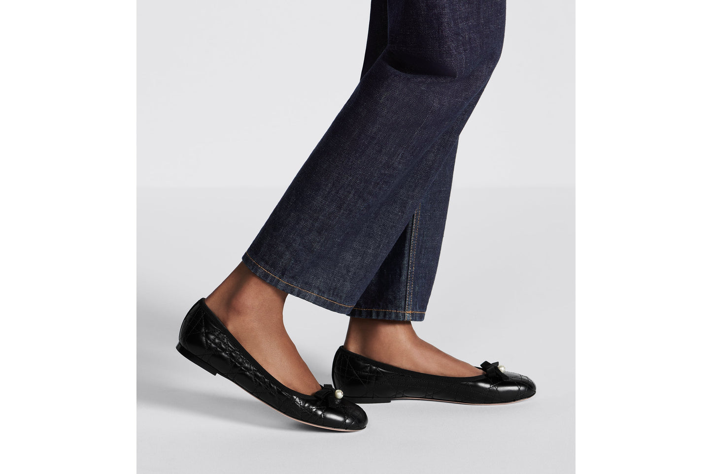 Dior Ballet Flat • Black Quilted Cannage Calfskin