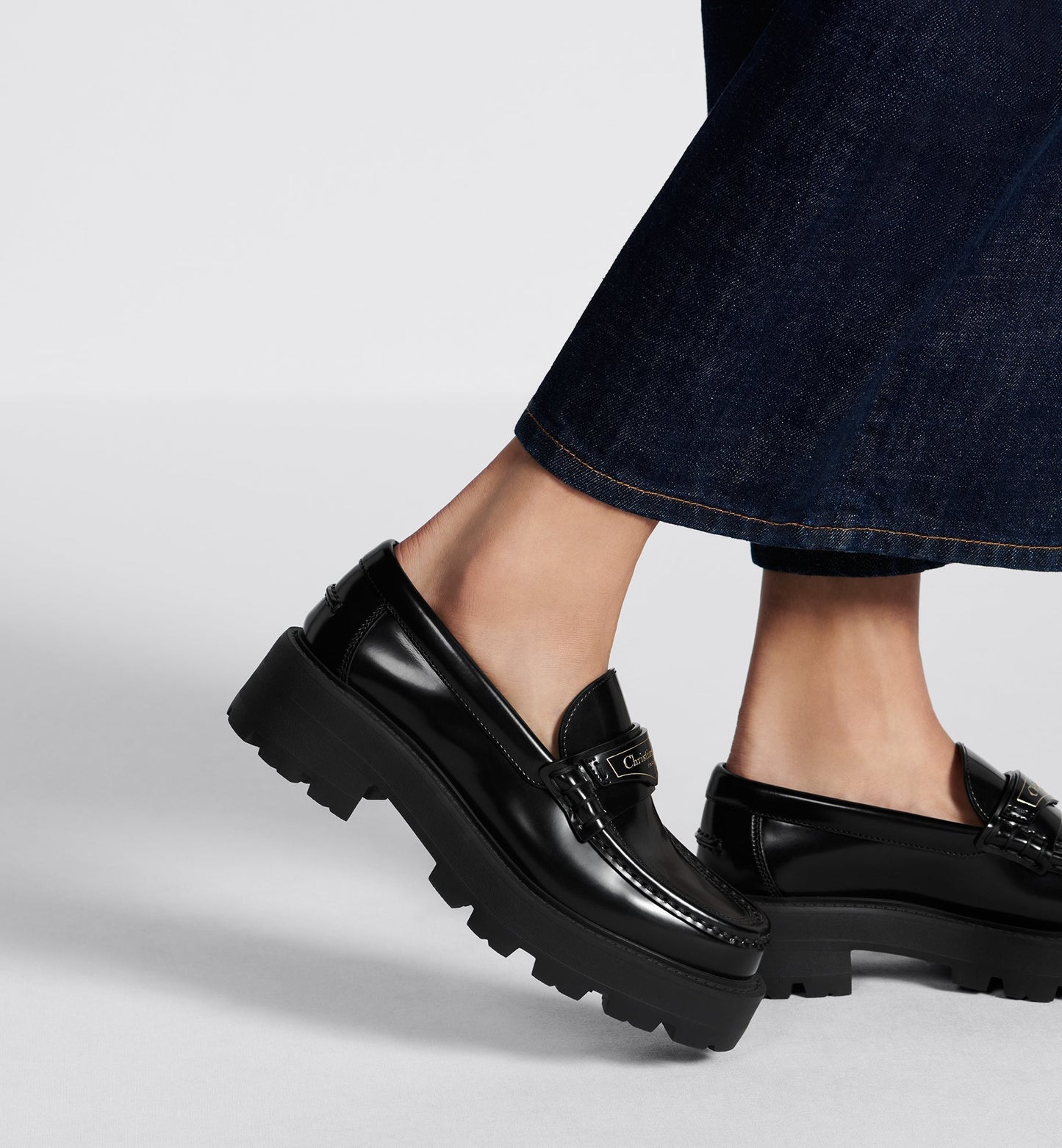 Dior Boy Platform Loafer • Black Brushed Calfskin