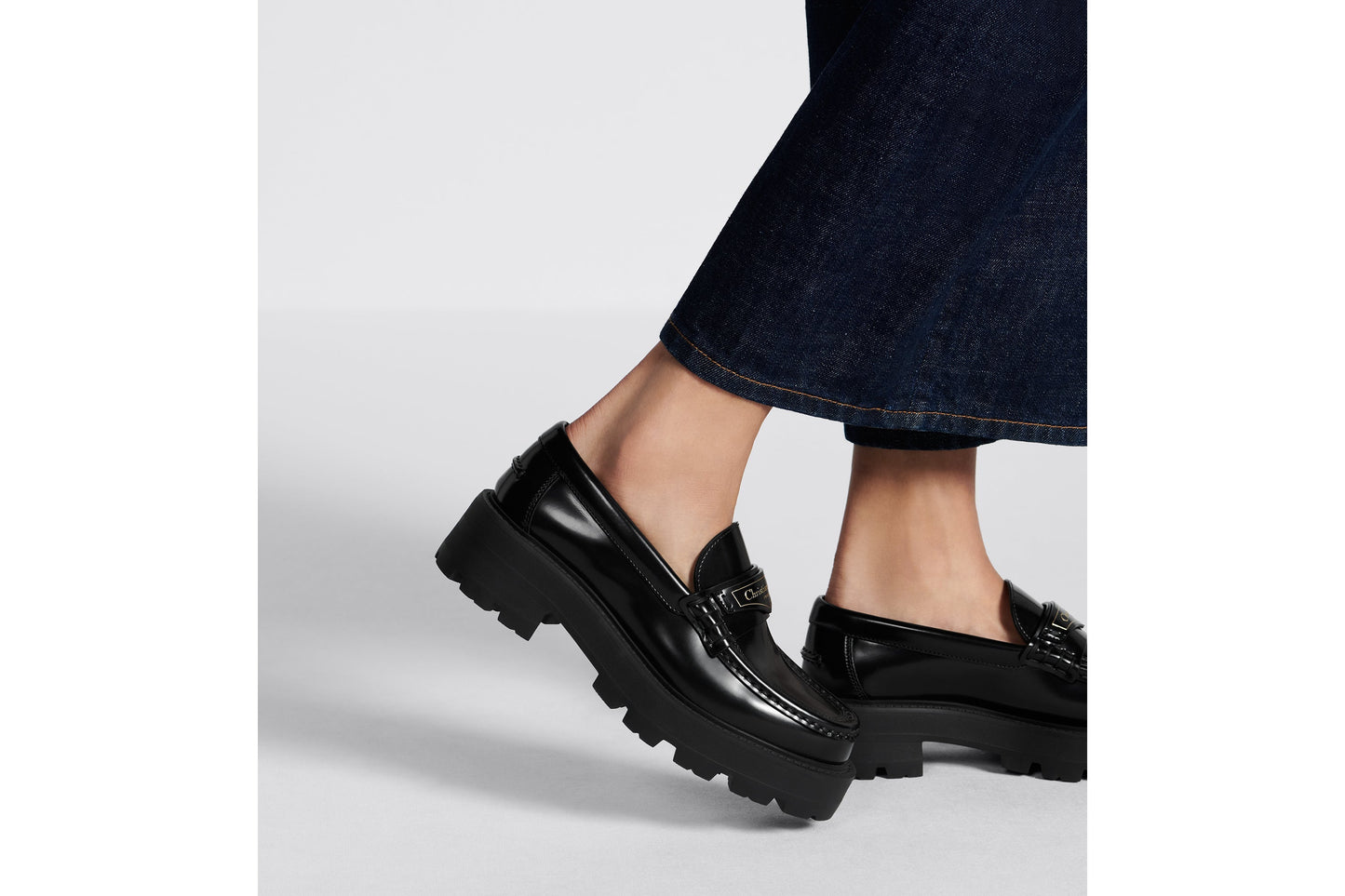 Dior Boy Platform Loafer • Black Brushed Calfskin