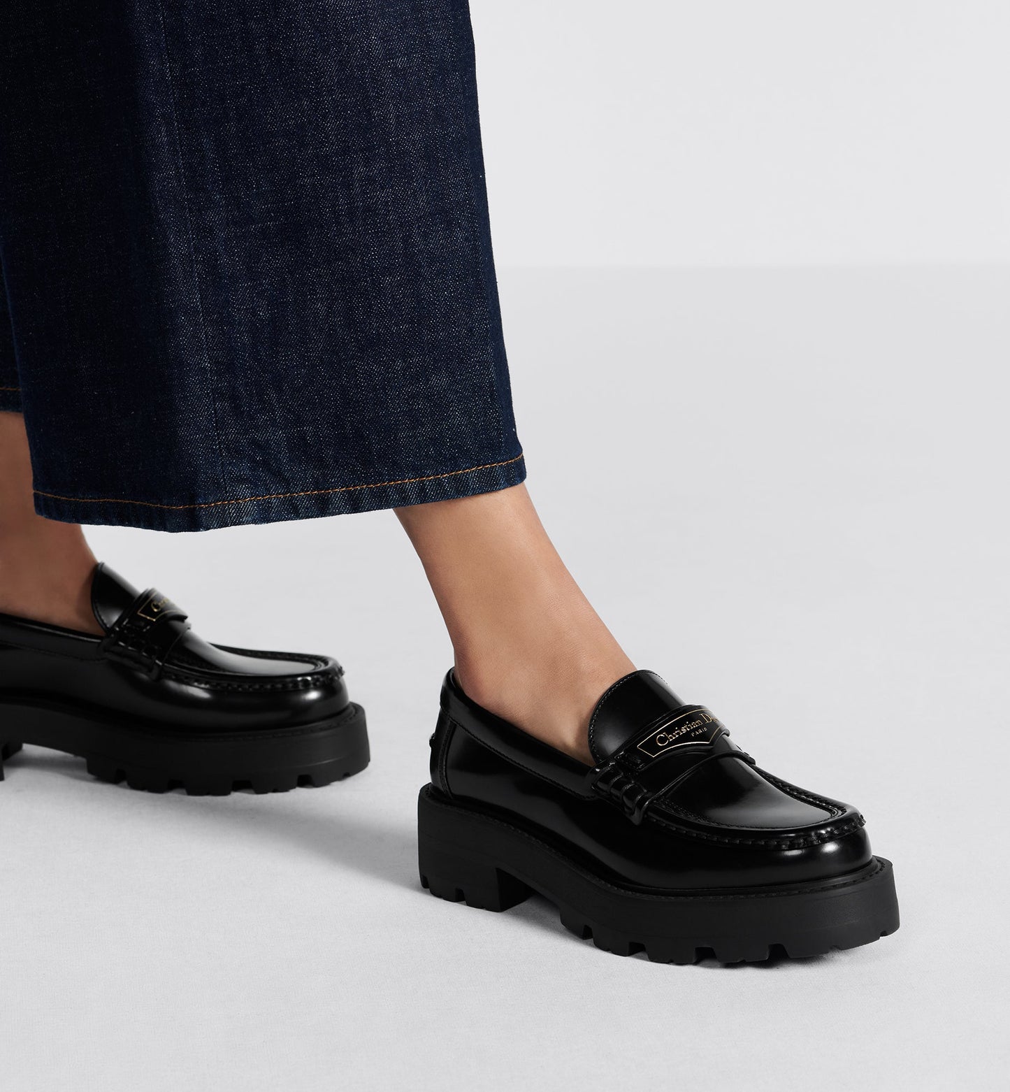 Dior Boy Platform Loafer • Black Brushed Calfskin