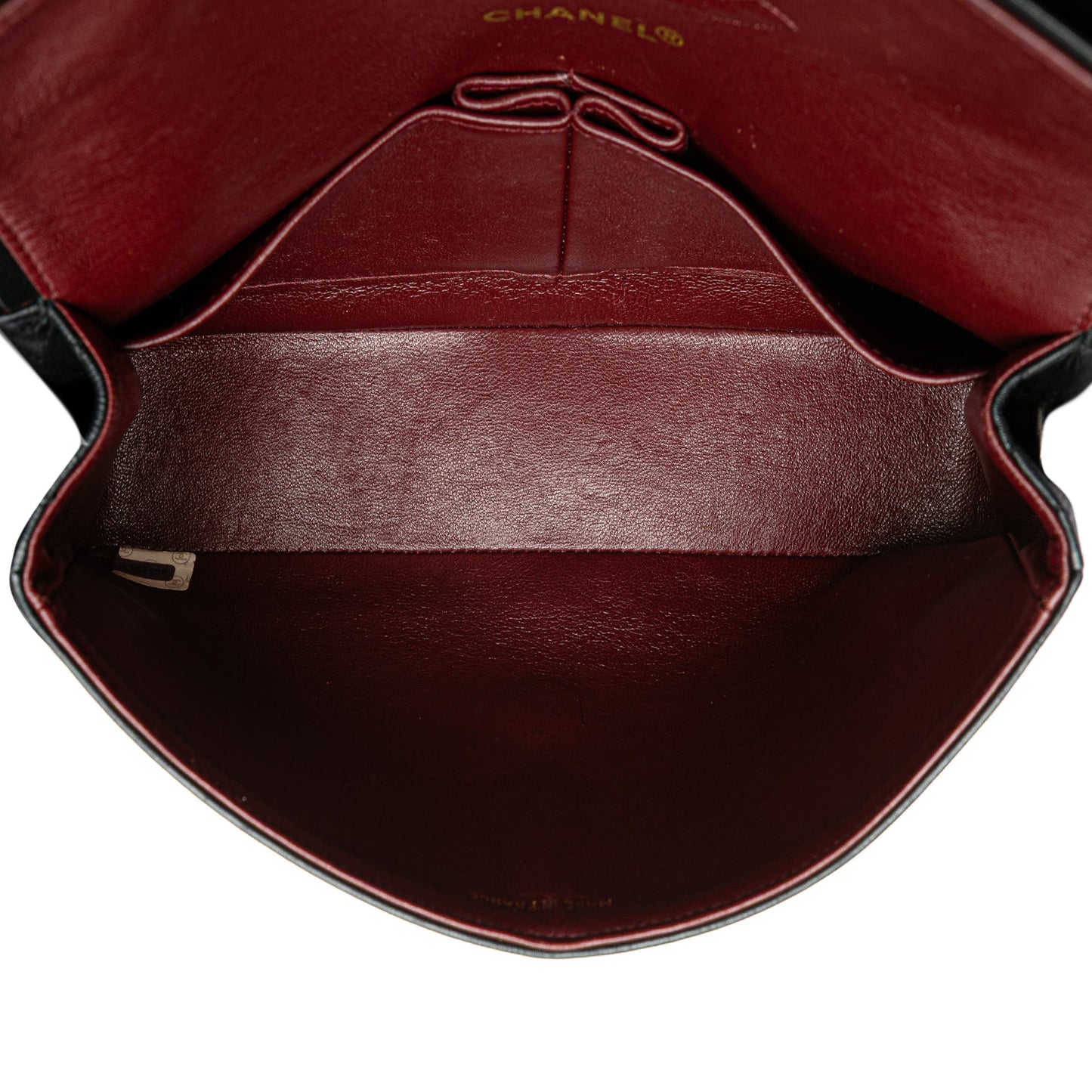 Black Chanel Medium Classic Lambskin Double Flap Shoulder Bag