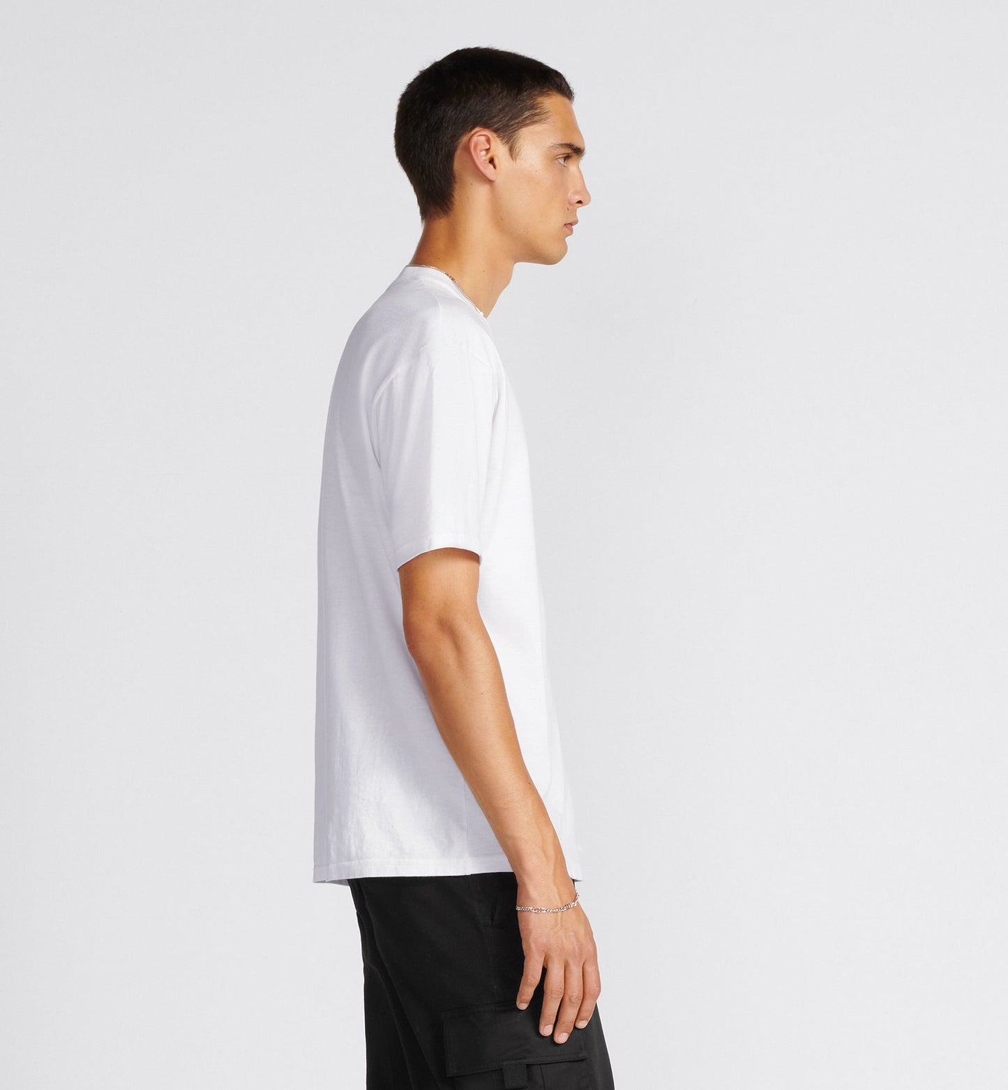 Relaxed-Fit T-Shirt • White Slub Organic Cotton Jersey