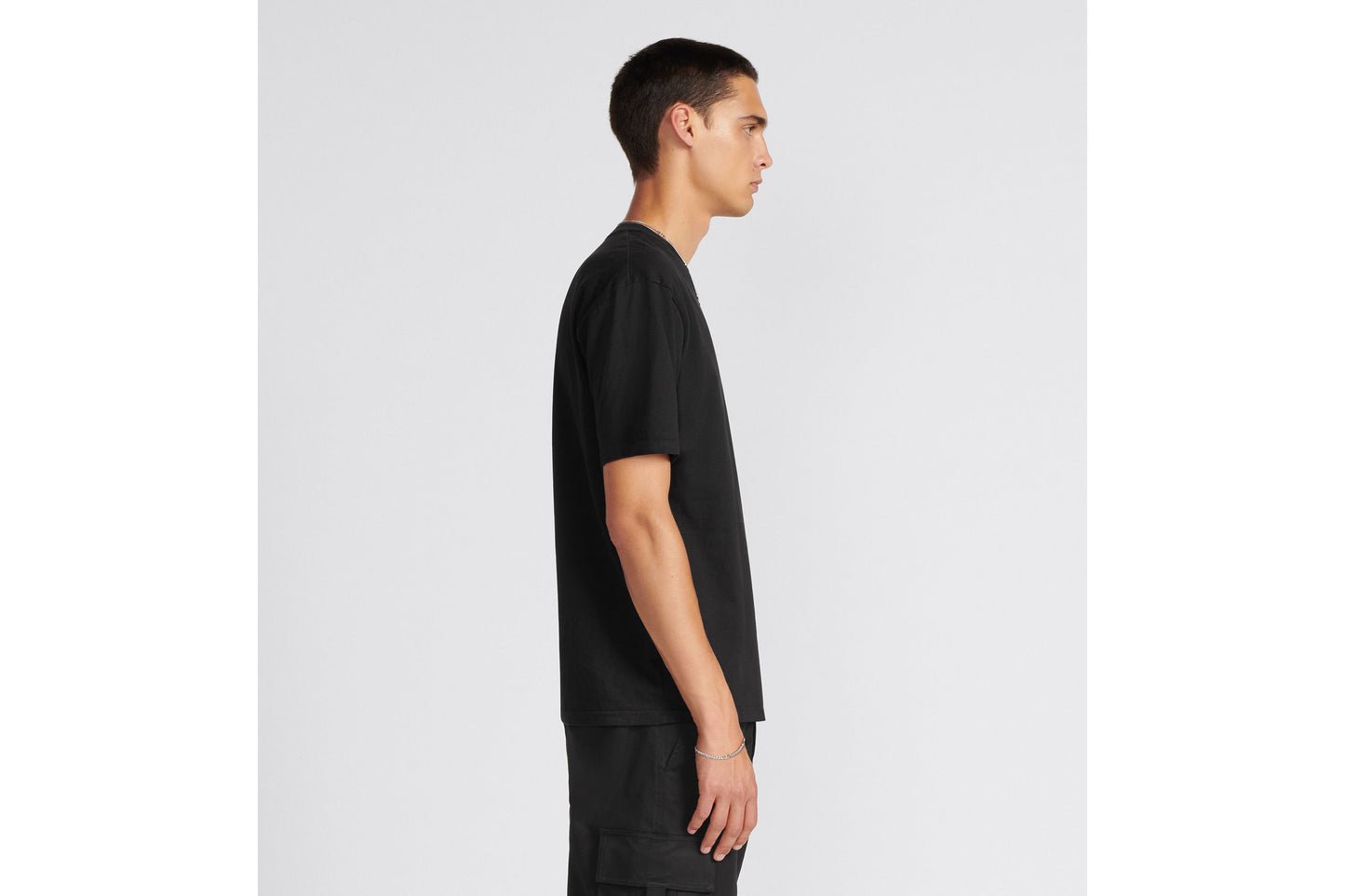 Relaxed-Fit T-Shirt • Black Slub Organic Cotton Jersey