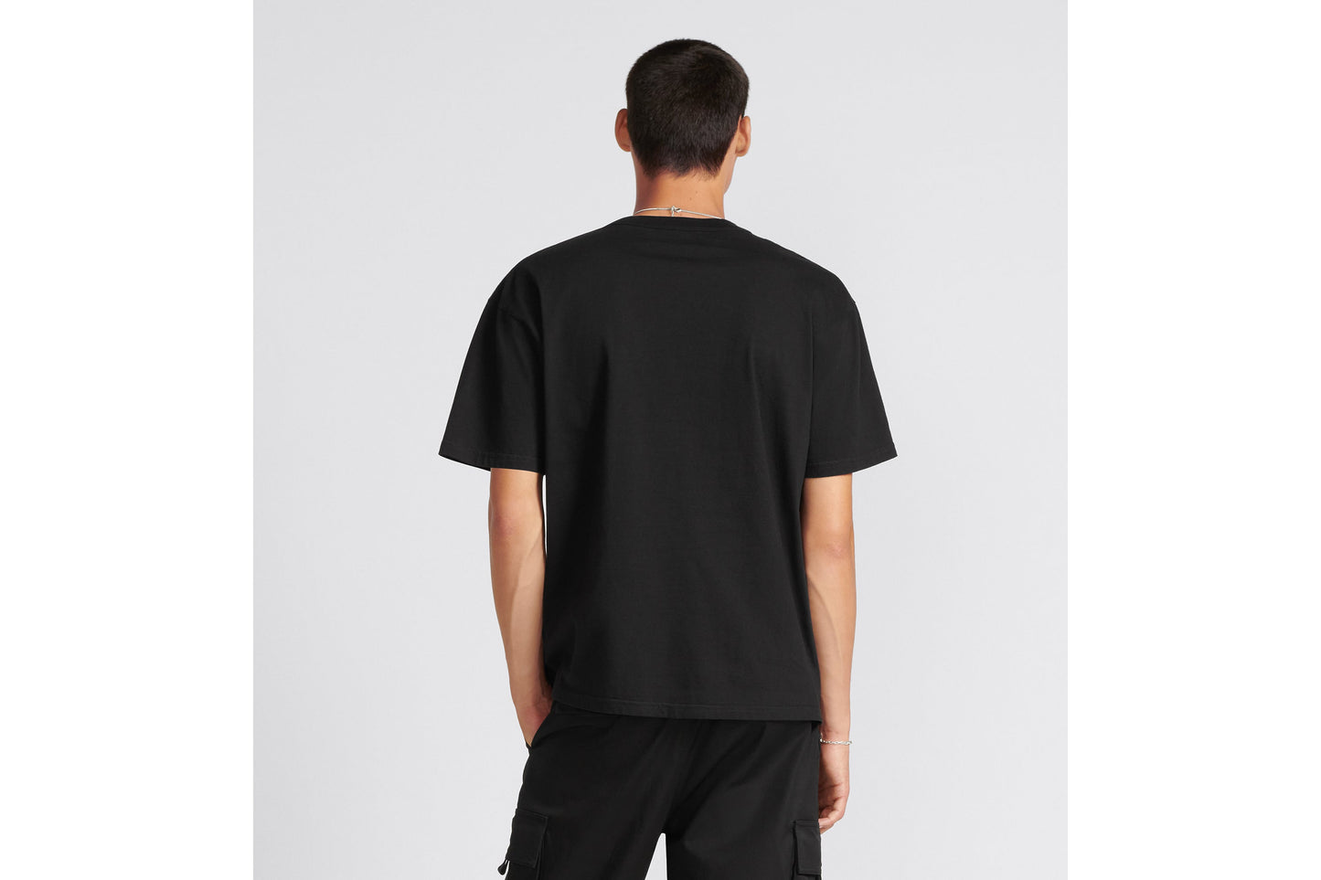 Relaxed-Fit T-Shirt • Black Slub Organic Cotton Jersey