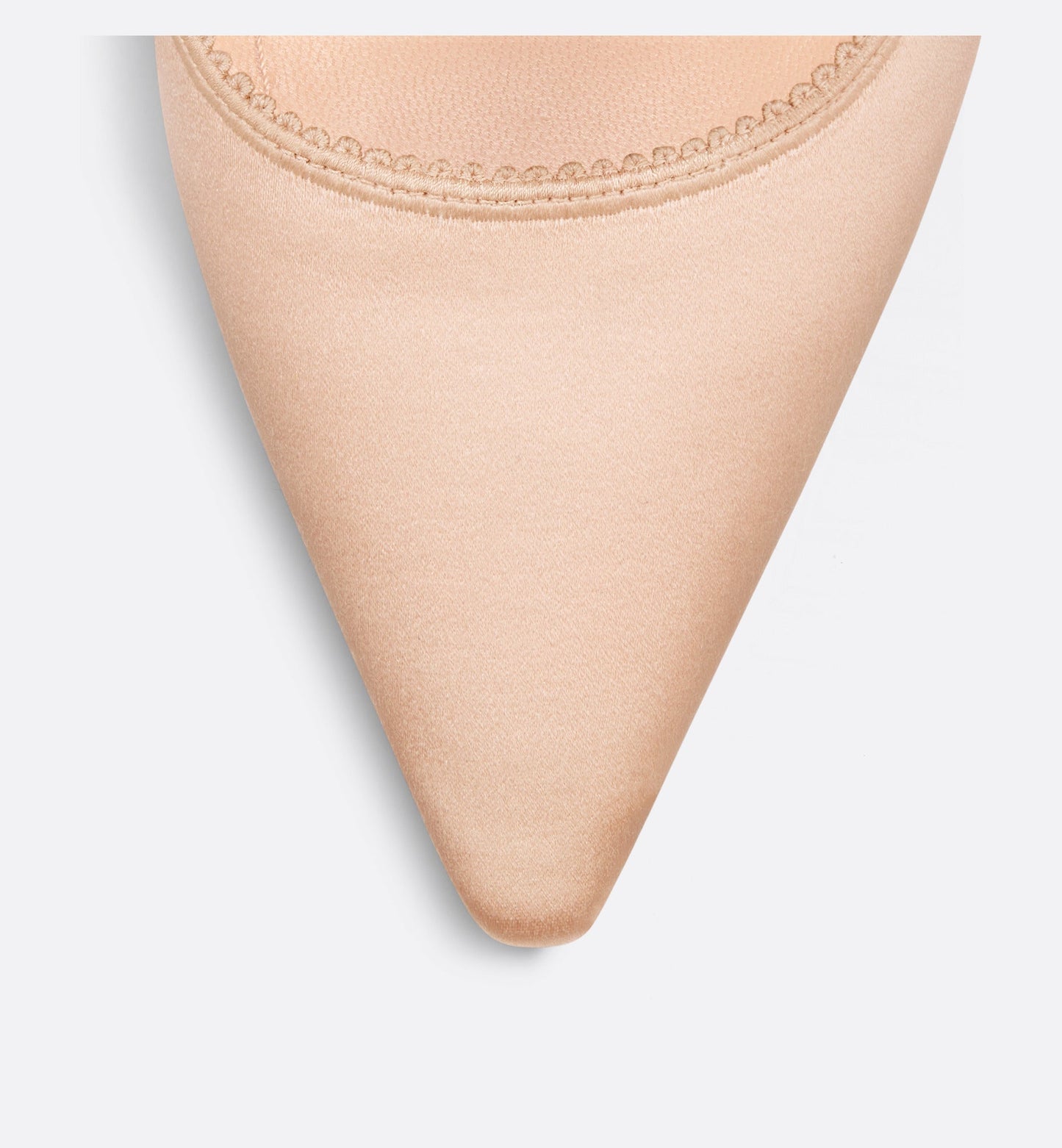 J'Adior Slingback Pump • Nude Embroidered Satin and Cotton