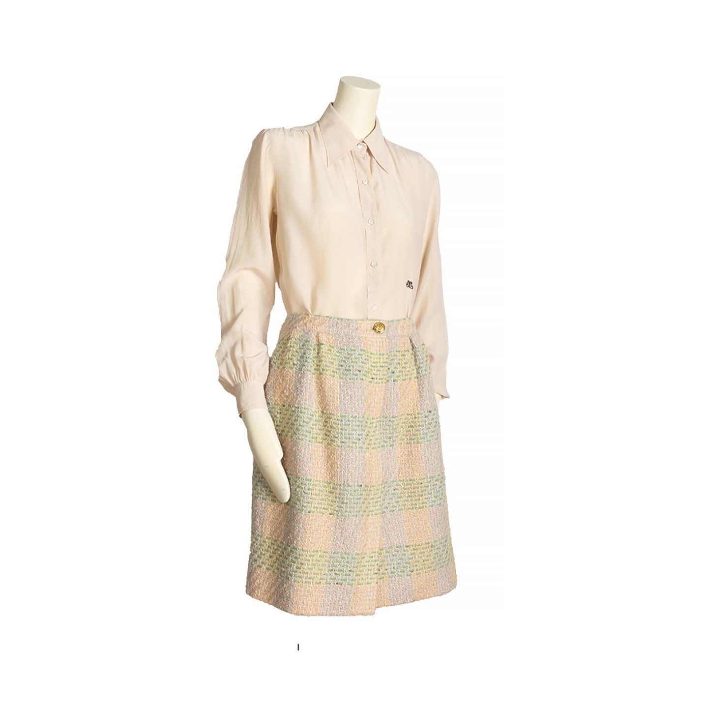 Chanel Boutique tweed skirt - M - 1980s