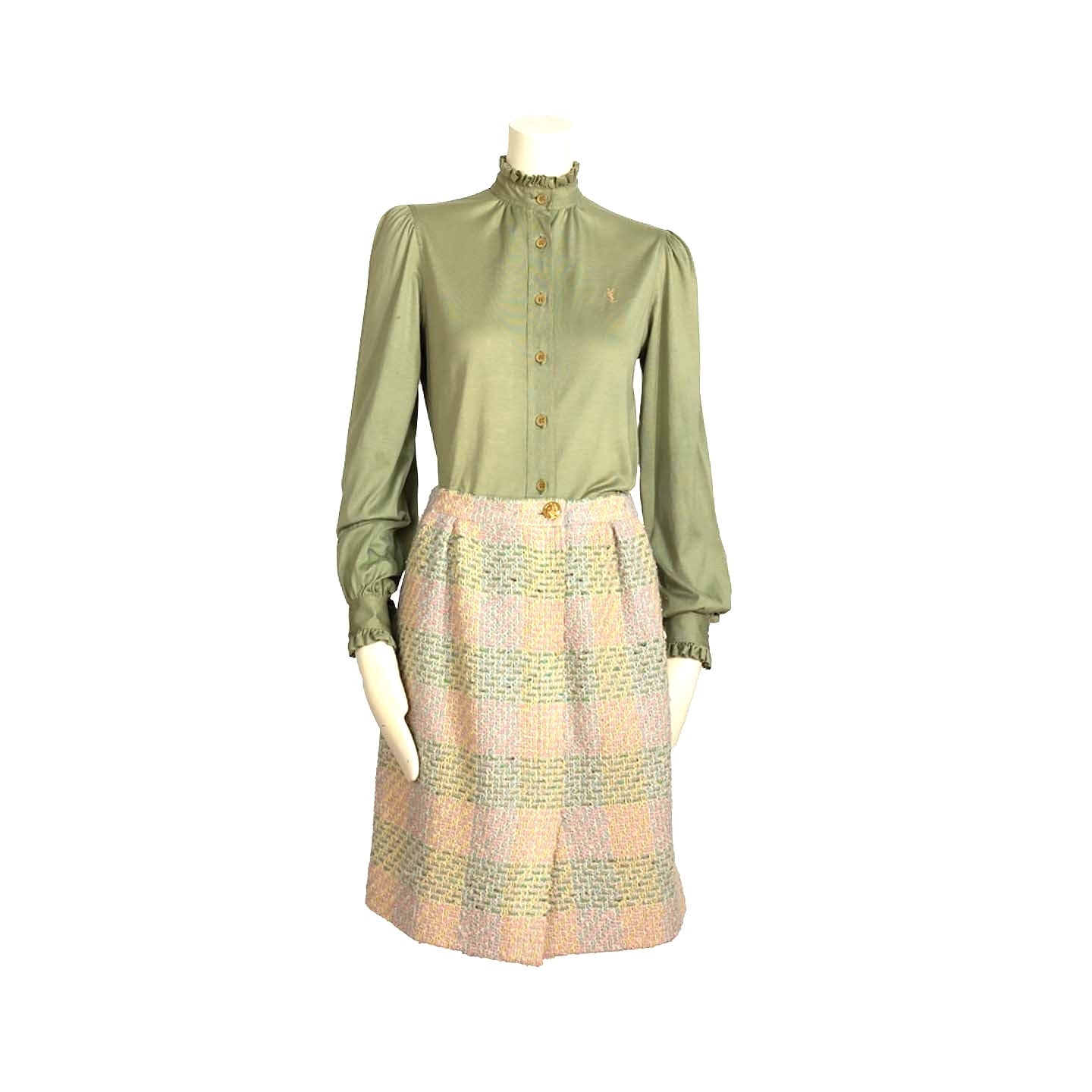 Chanel Boutique tweed skirt - M - 1980s