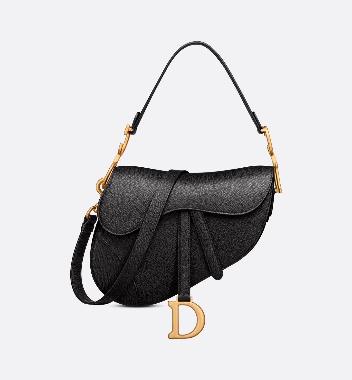 Saddle Bag • Black Grained Calfskin