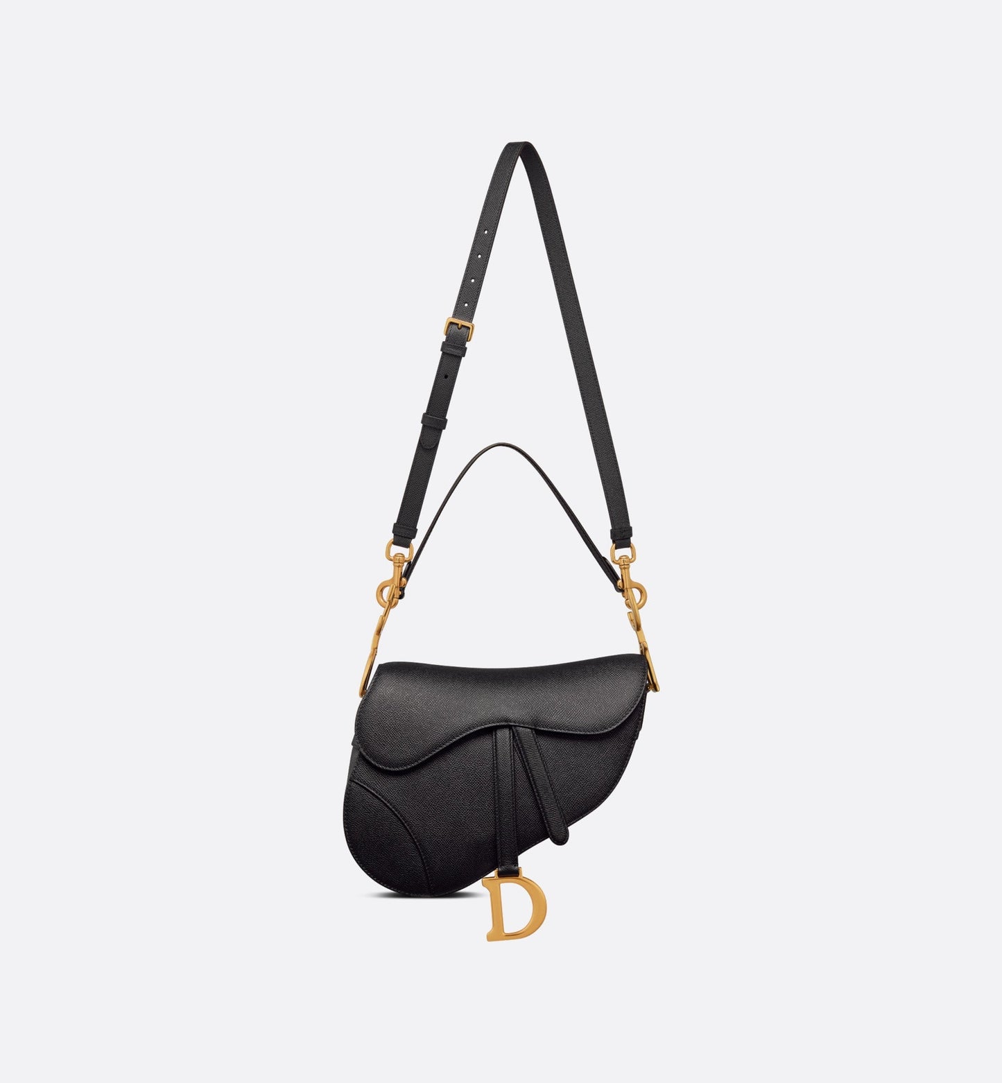 Saddle Bag • Black Grained Calfskin