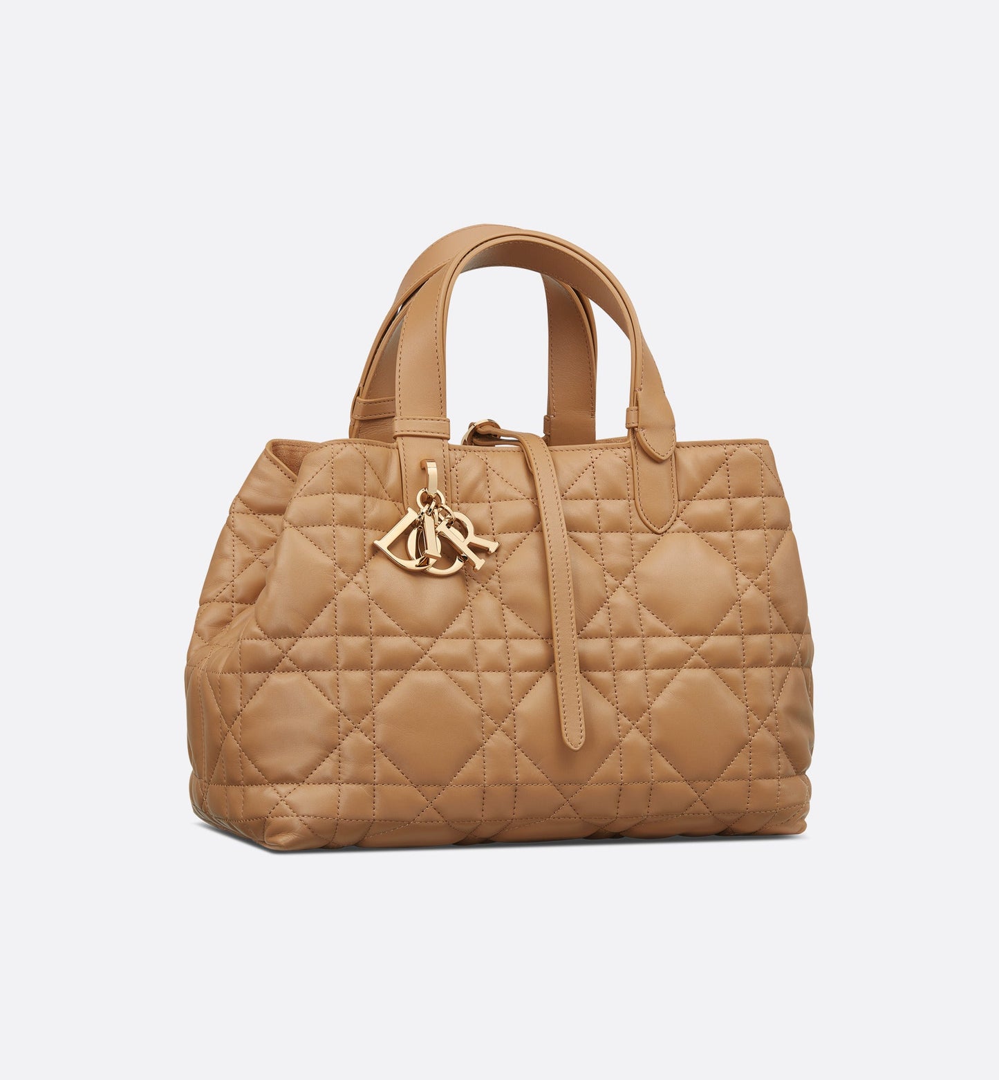 Medium Dior Toujours Bag • Medium Tan Macrocannage Calfskin