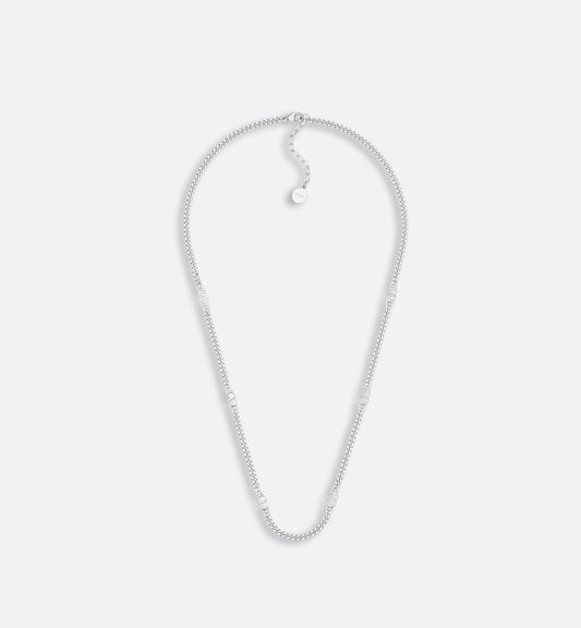 CD Icon Thin Chain Link Necklace • Silver