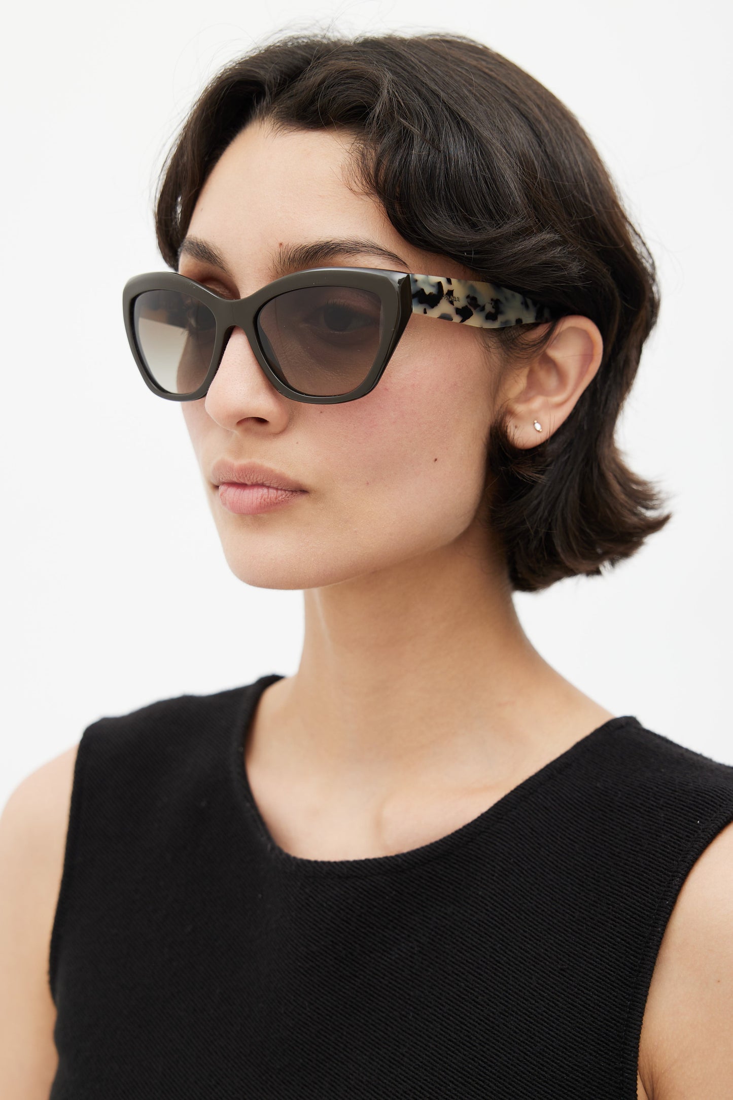 Brown SPR03Q Tapered Sunglasses