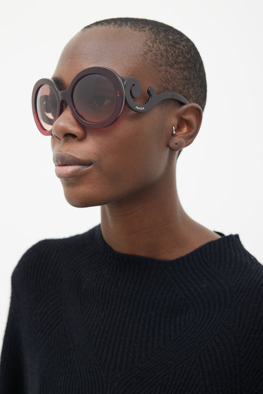 Burgundy Baroque SPR 27N Sunglasses