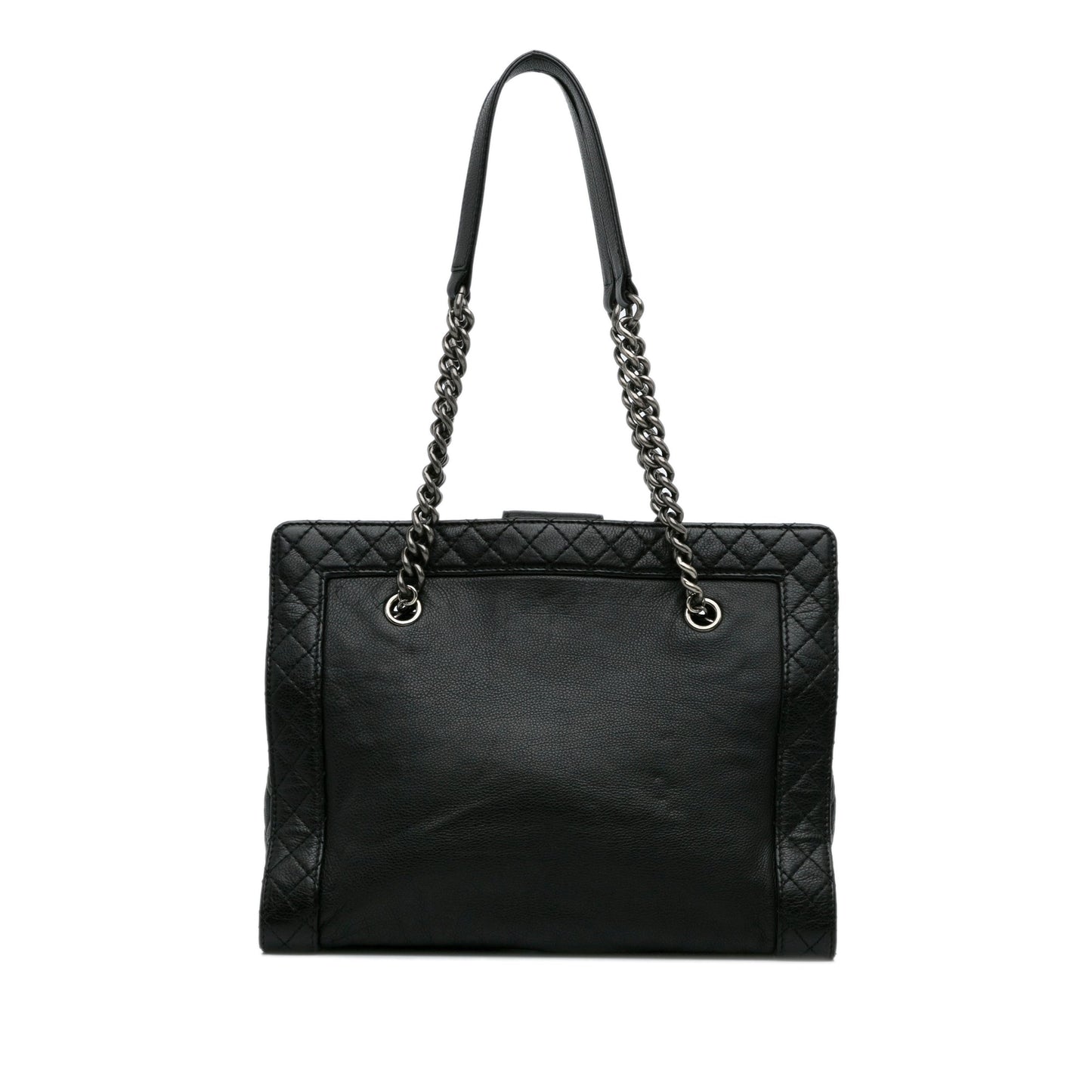 Black Chanel Medium Calfskin Boy Reverso Shopping Tote