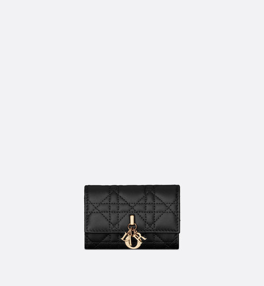 Lady Dior XS Wallet • Black Cannage Lambskin