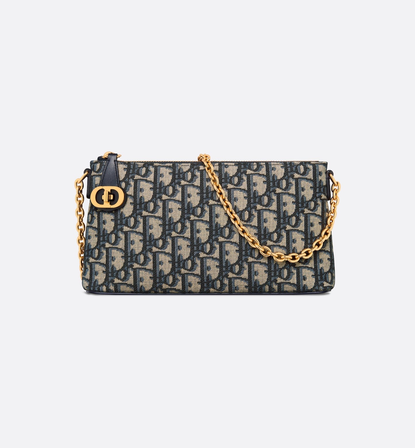 30 Montaigne Mini Shoulder Bag • Blue Dior Oblique Jacquard