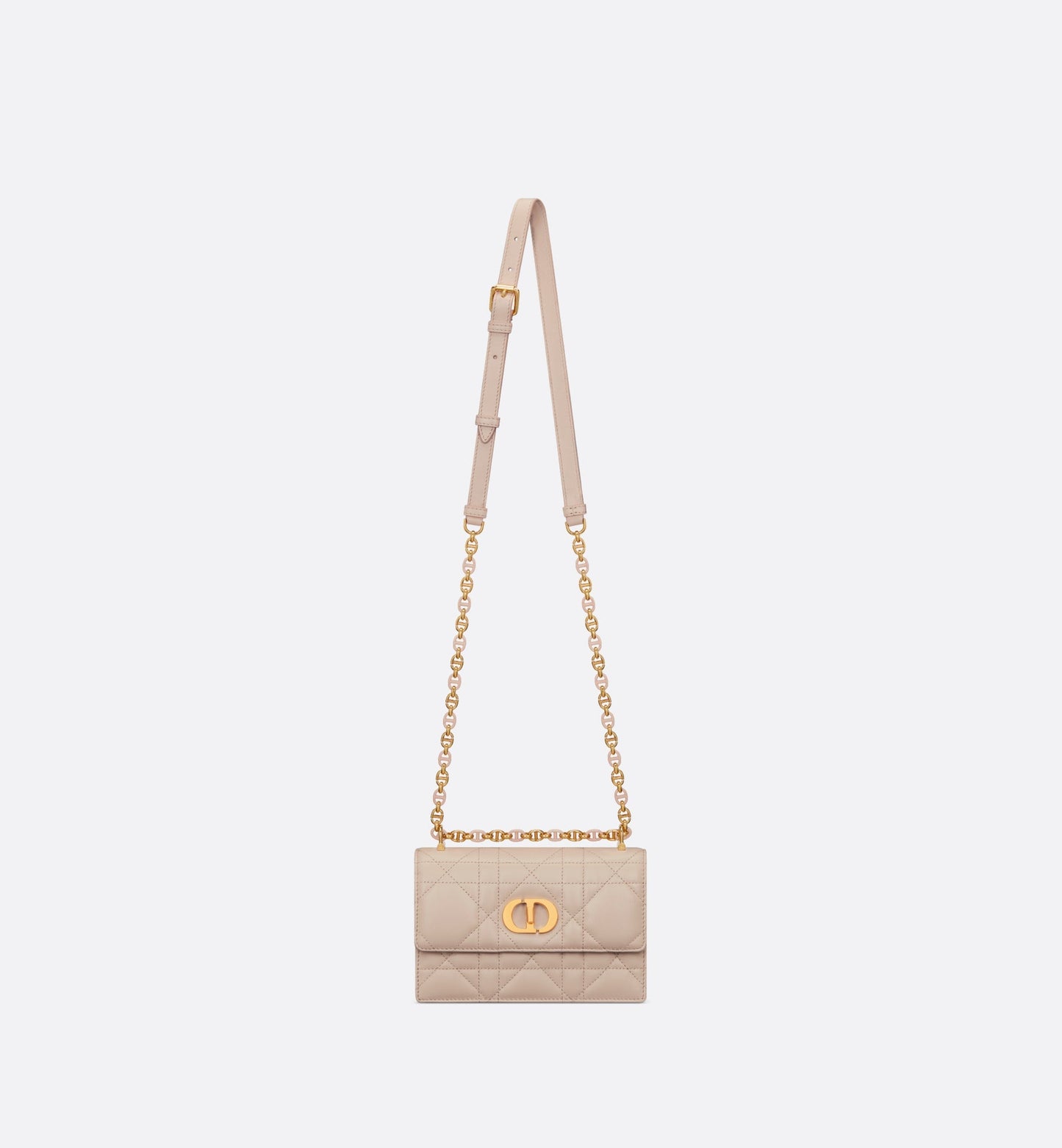 Mini Miss Caro Bag • Caramel Beige Macrocannage Lambskin