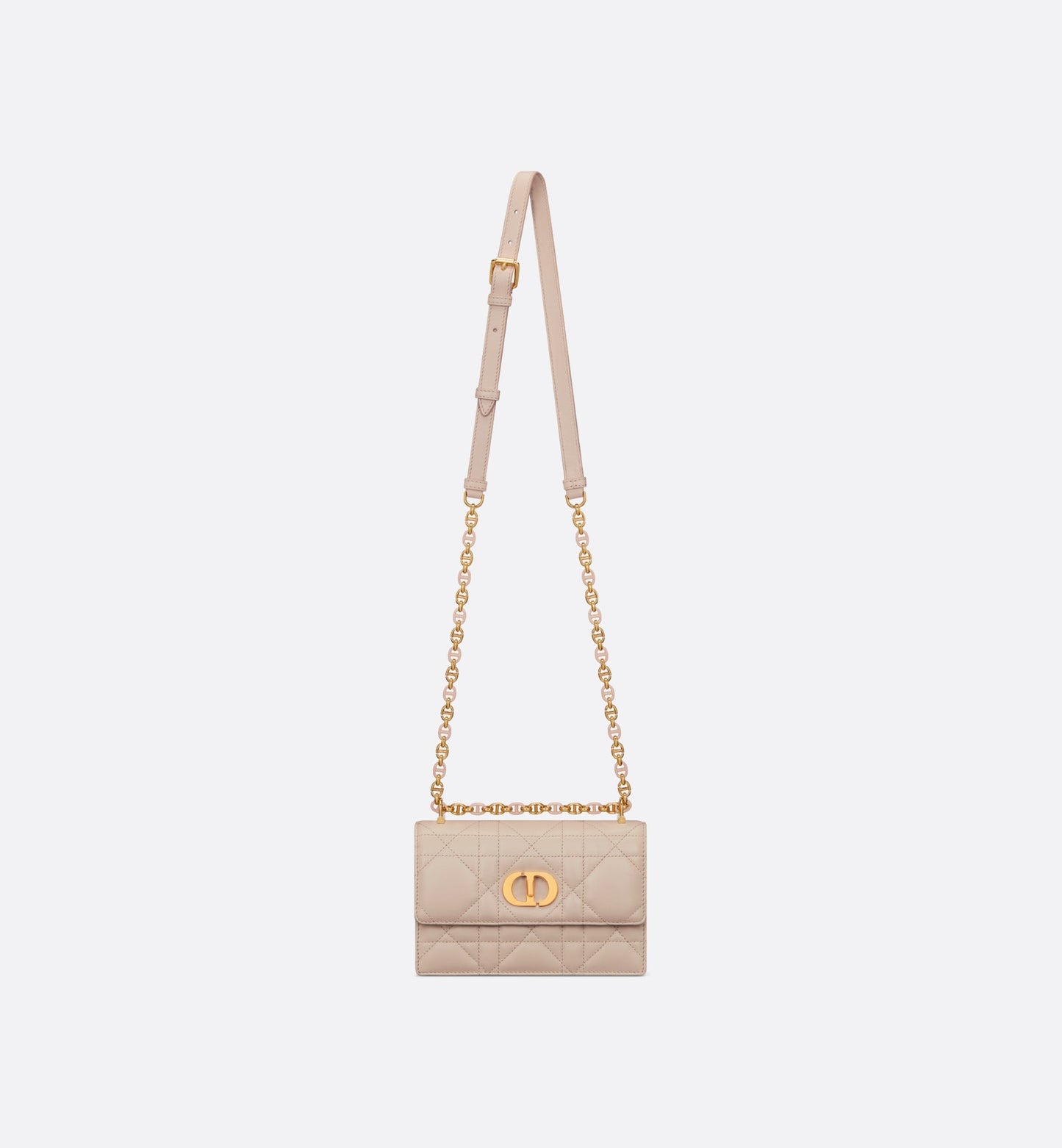 Mini Miss Caro Bag • Caramel Beige Macrocannage Lambskin