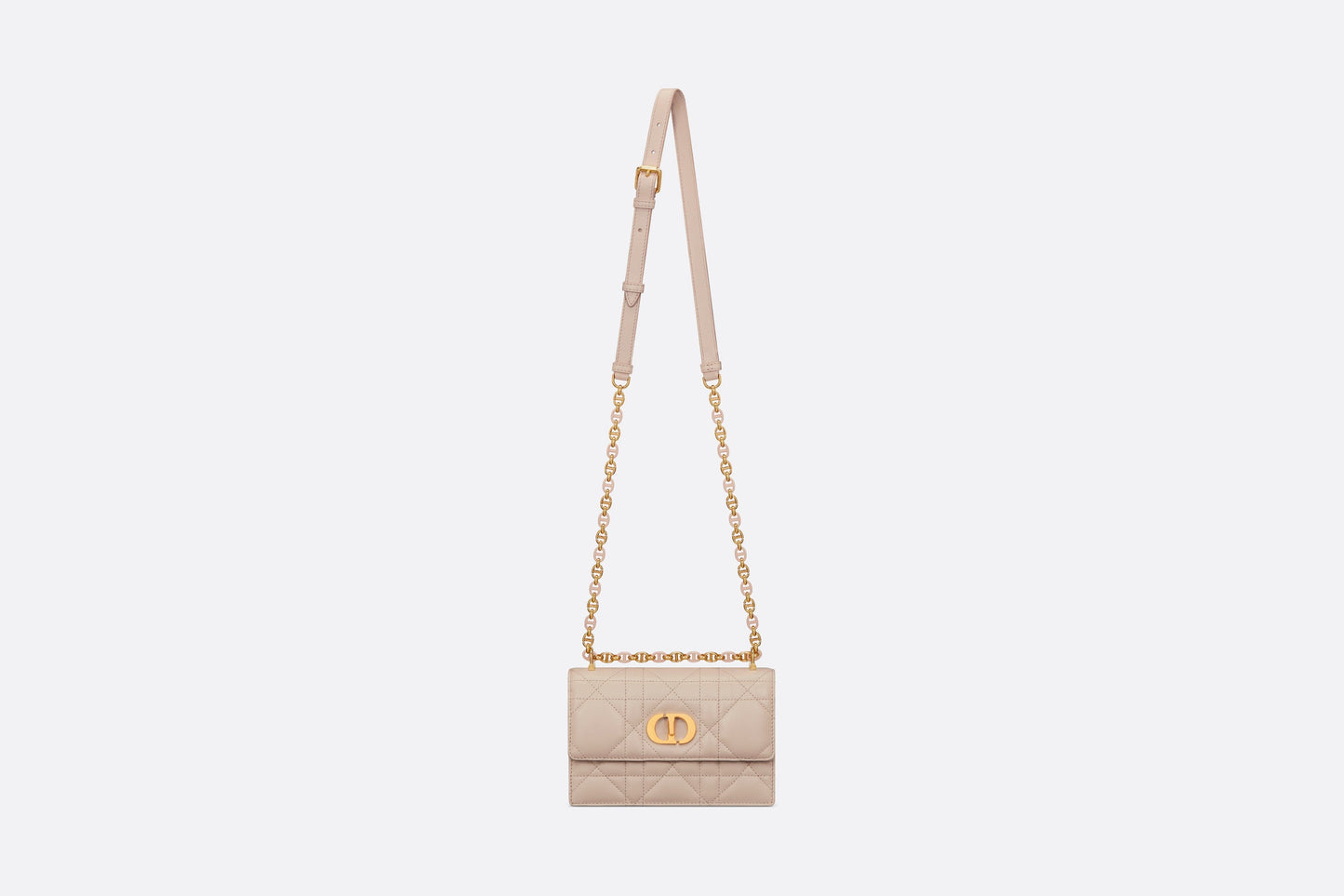 Mini Miss Caro Bag • Caramel Beige Macrocannage Lambskin