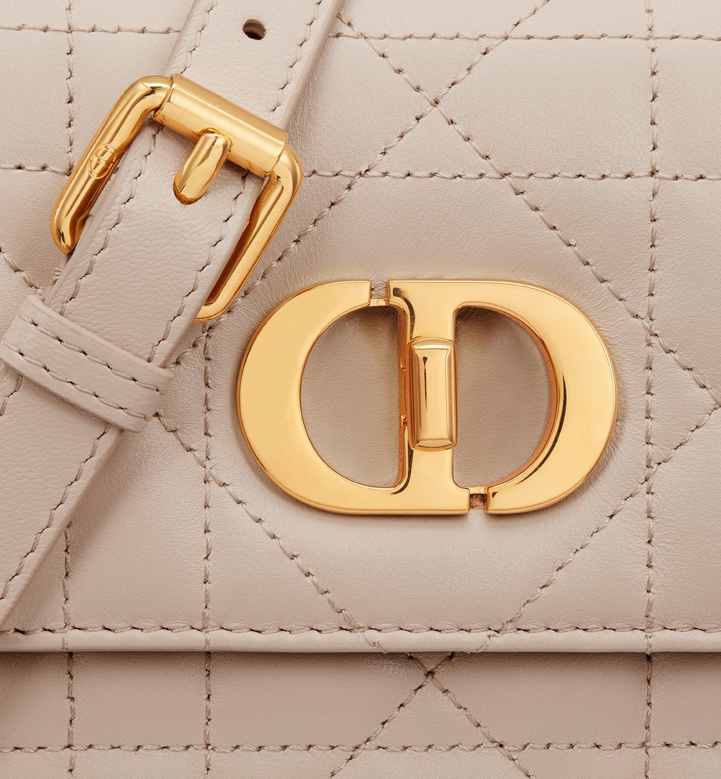 Mini Miss Caro Bag • Caramel Beige Macrocannage Lambskin