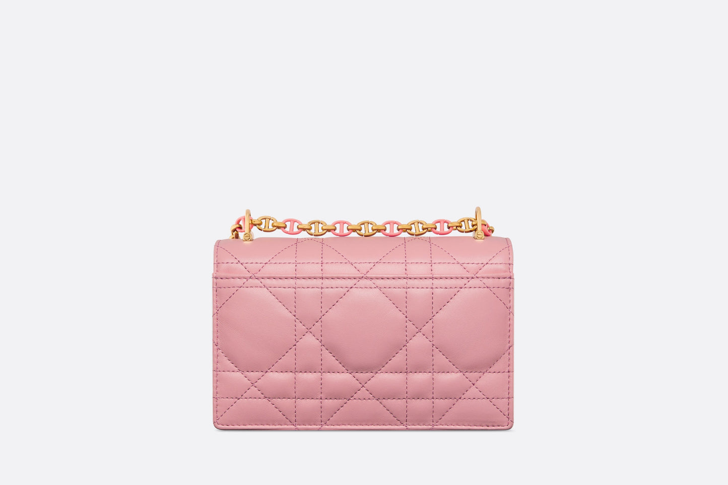 Miss Caro Mini Bag • Melocoton Pink Macrocannage Lambskin