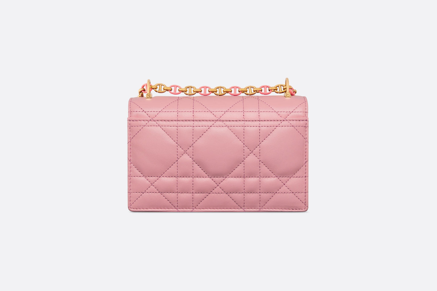 Miss Caro Mini Bag • Melocoton Pink Macrocannage Lambskin