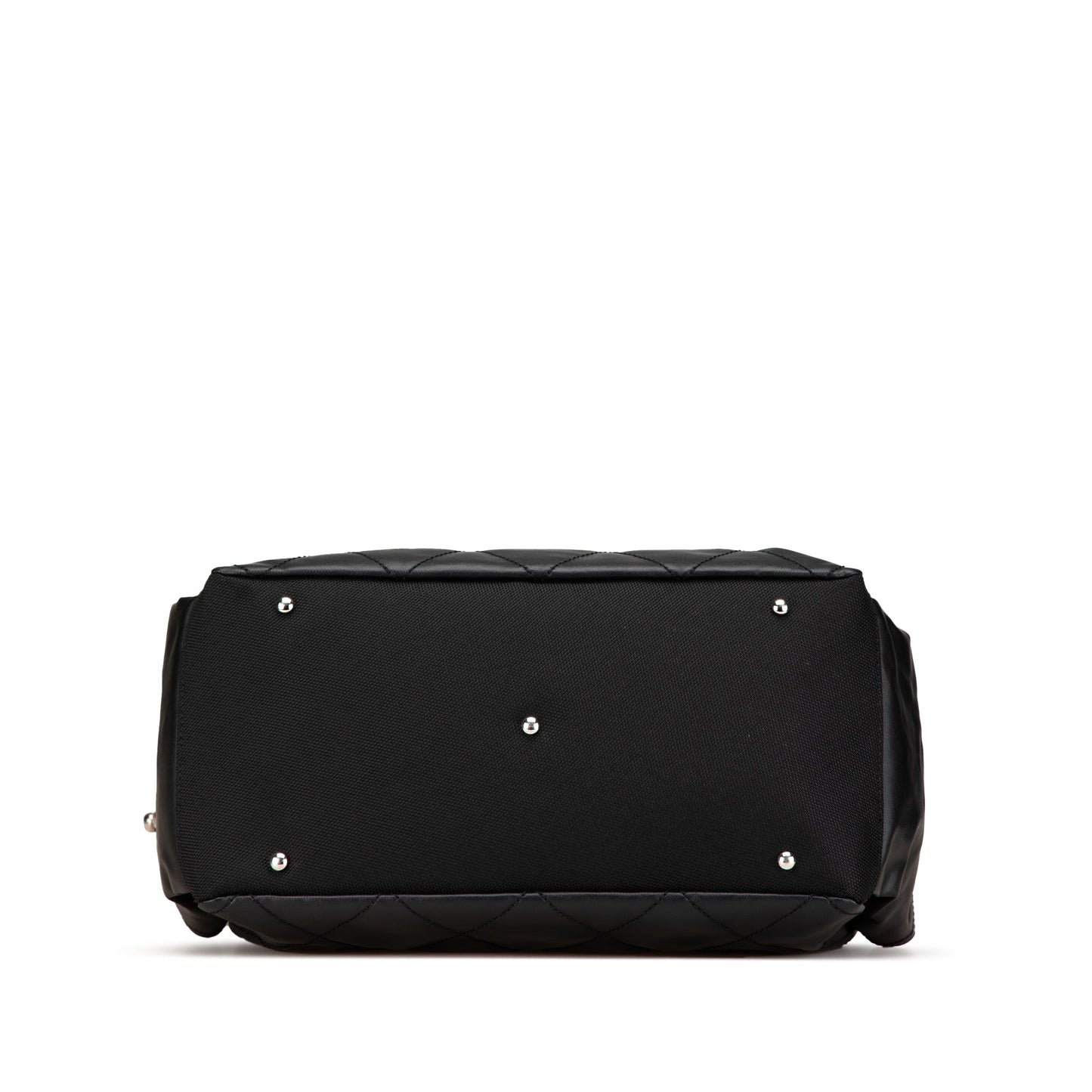 Black Chanel Paris Biarritz Quilted Coated Canvas Shoulder Bag