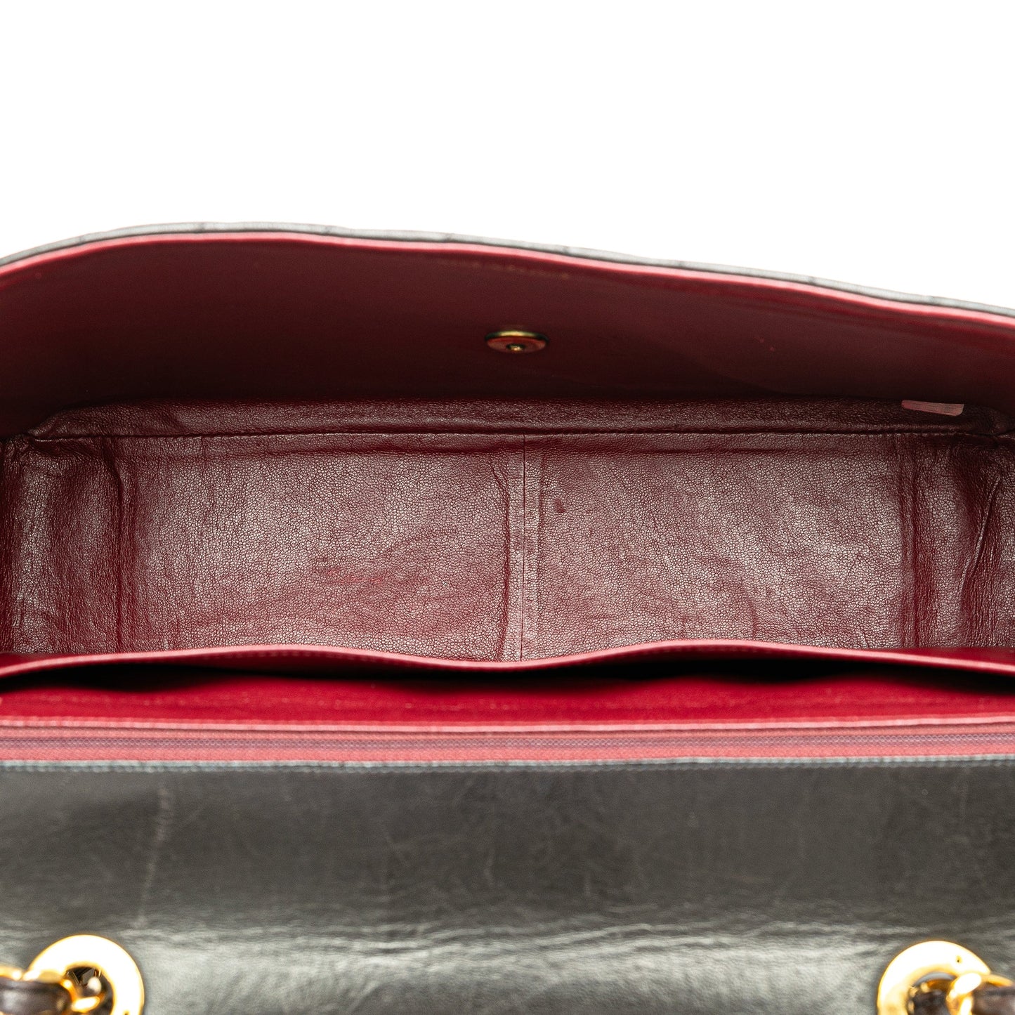 Brown Chanel Maxi XL Chevron Lambskin Single Flap Shoulder Bag