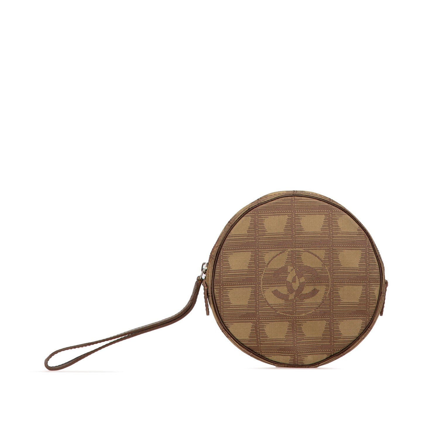 Green Chanel New Travel Line Nylon Pouch