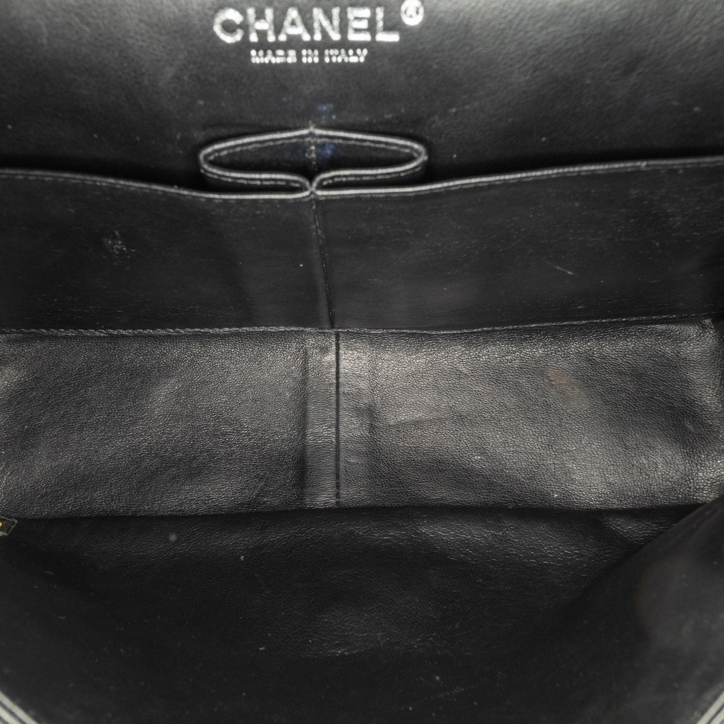Black Chanel Jumbo Classic Patent Double Flap Shoulder Bag