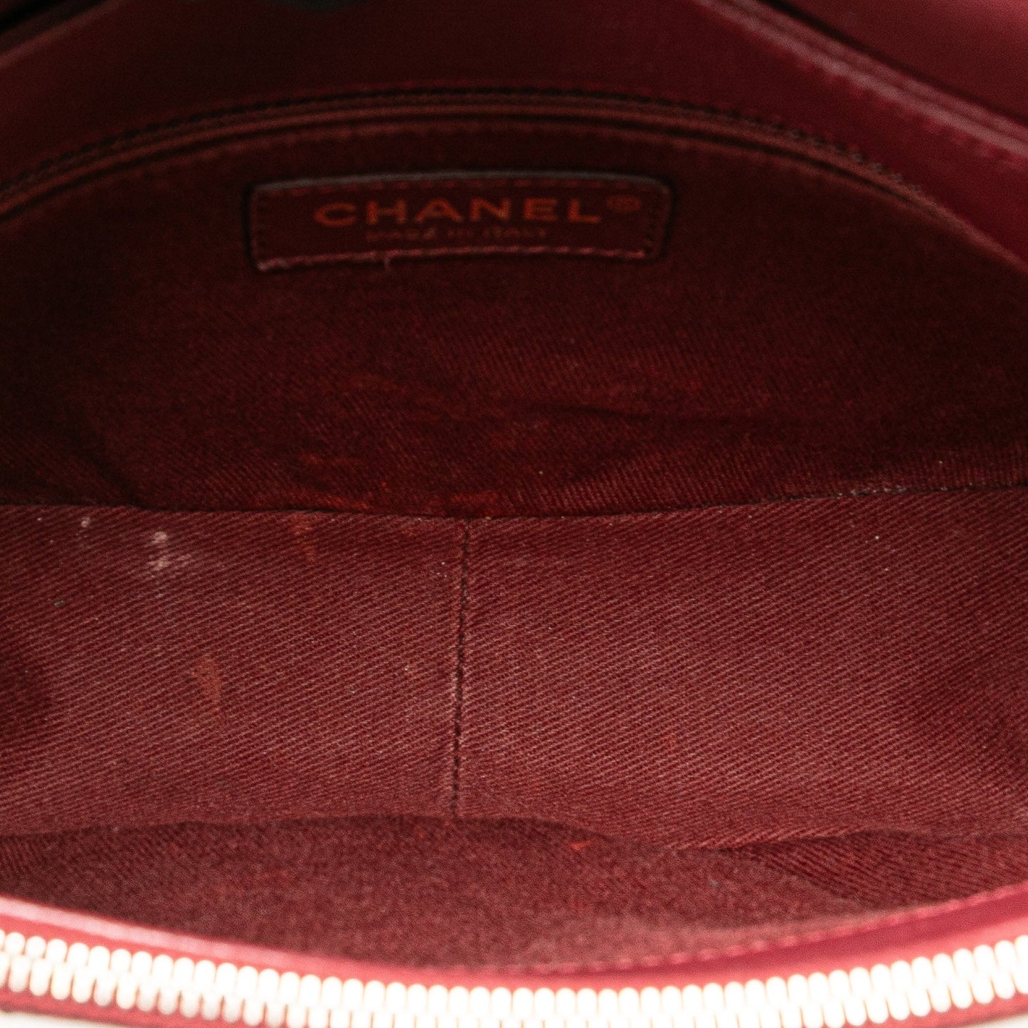 Red Chanel Medium Calfskin Coco Curve Flap Satchel