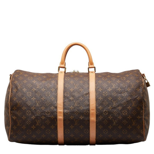 Louis Vuitton Keepall Bandoulière 55  Canvas Travel Bag ()