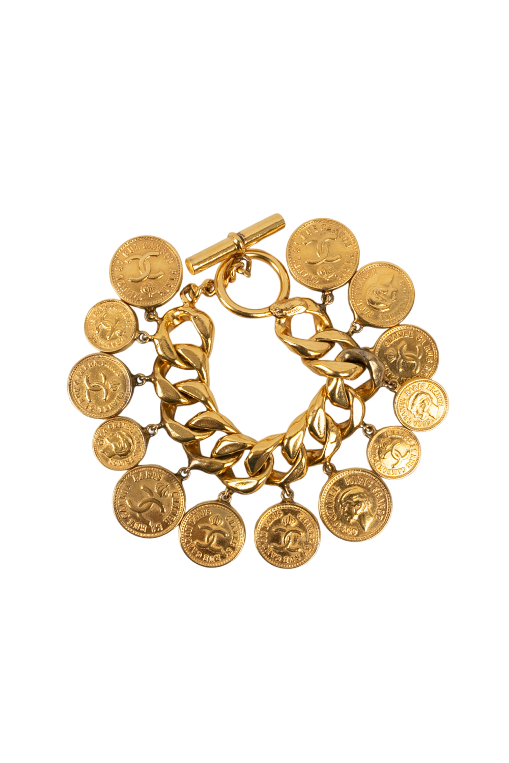 Bracelet doré Chanel