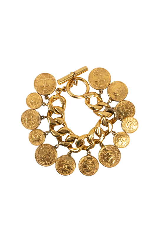 Bracelet doré Chanel