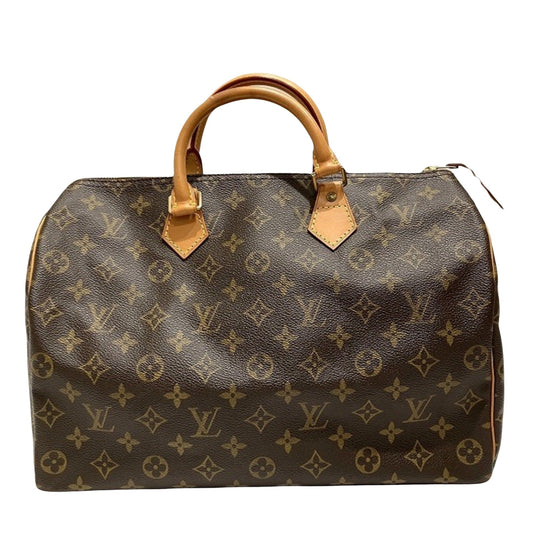 Louis Vuitton Speedy 35  Canvas Handbag ()