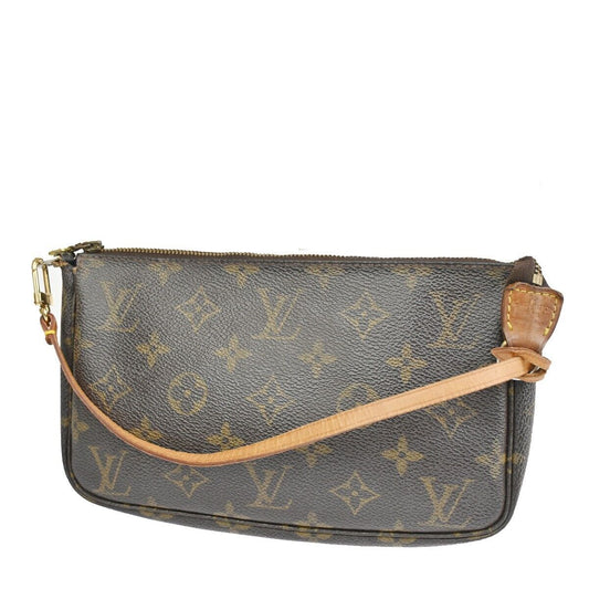 Louis Vuitton Pochette Accessoires  Canvas Clutch Bag ()
