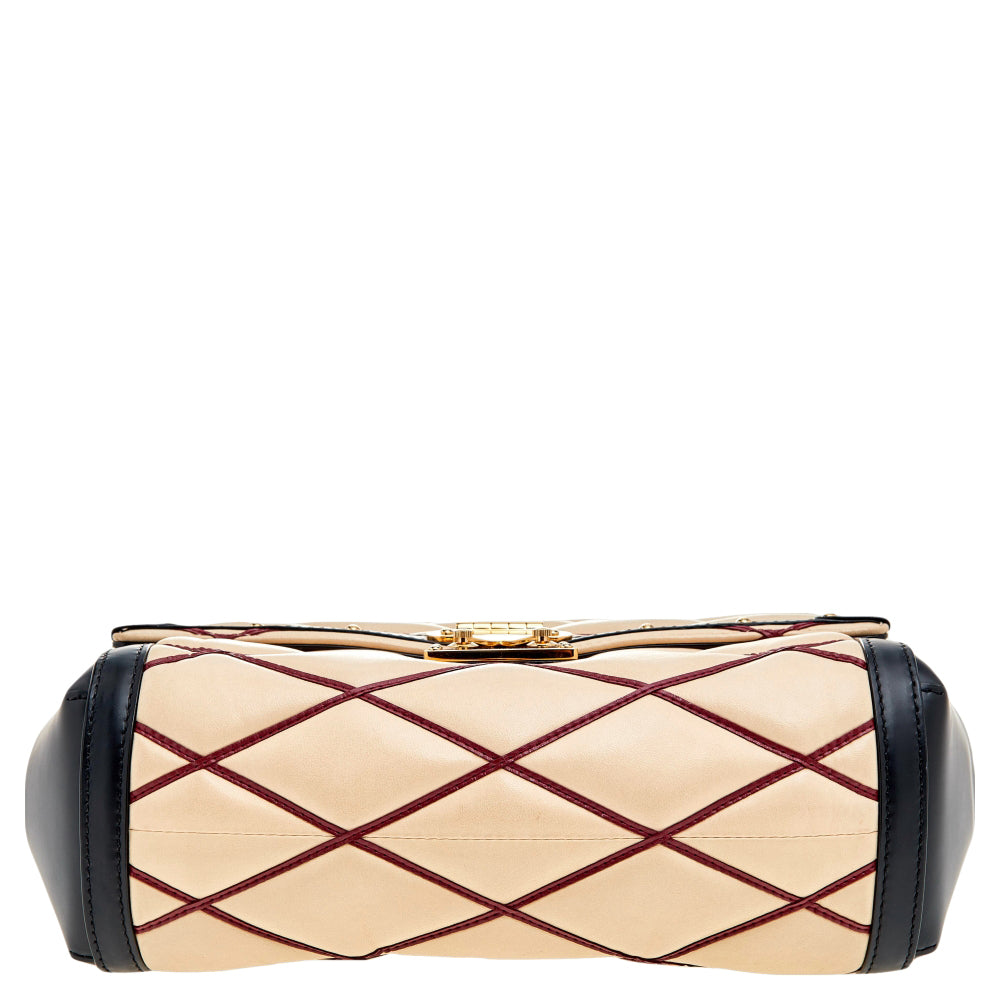 Louis Vuitton  Leather Malletage Pochette Flap Bag