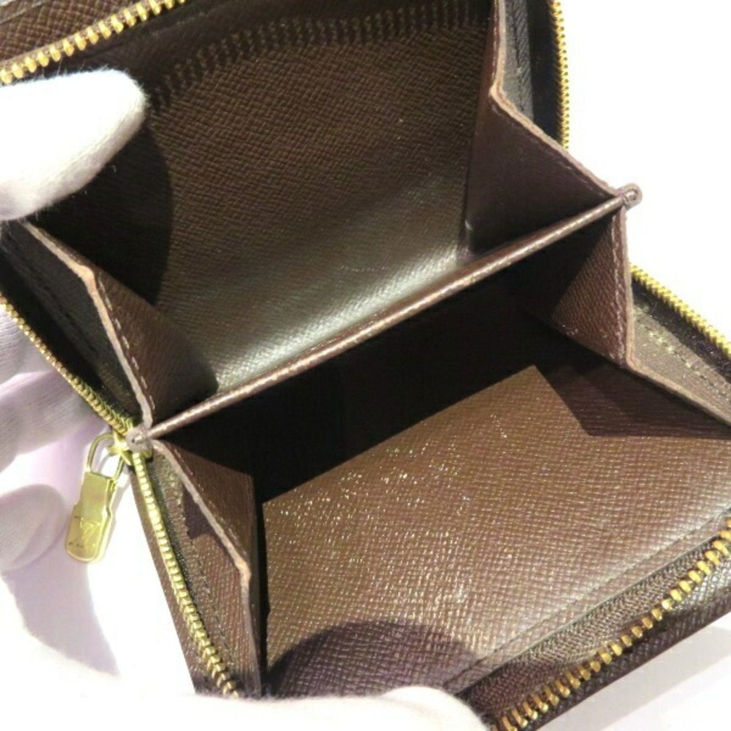 Louis Vuitton Compact Zip  Canvas Wallet  ()