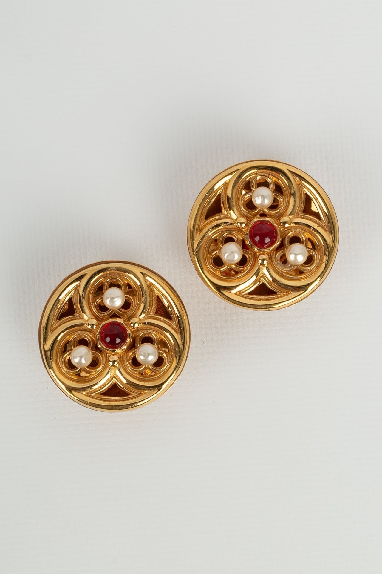 Boucles d'oreilles Chanel Automne 1989