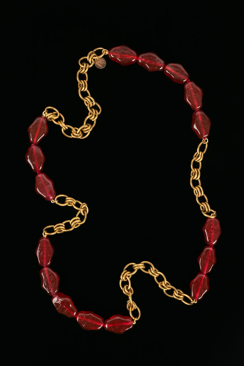 Collier de perles de verre Chanel 1983