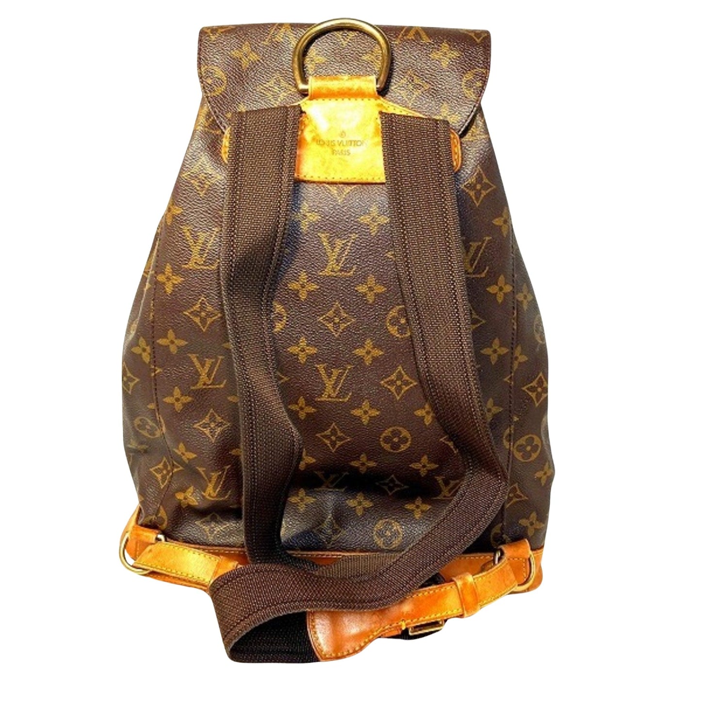 Louis Vuitton Montsouris Mm  Canvas Backpack Bag ()