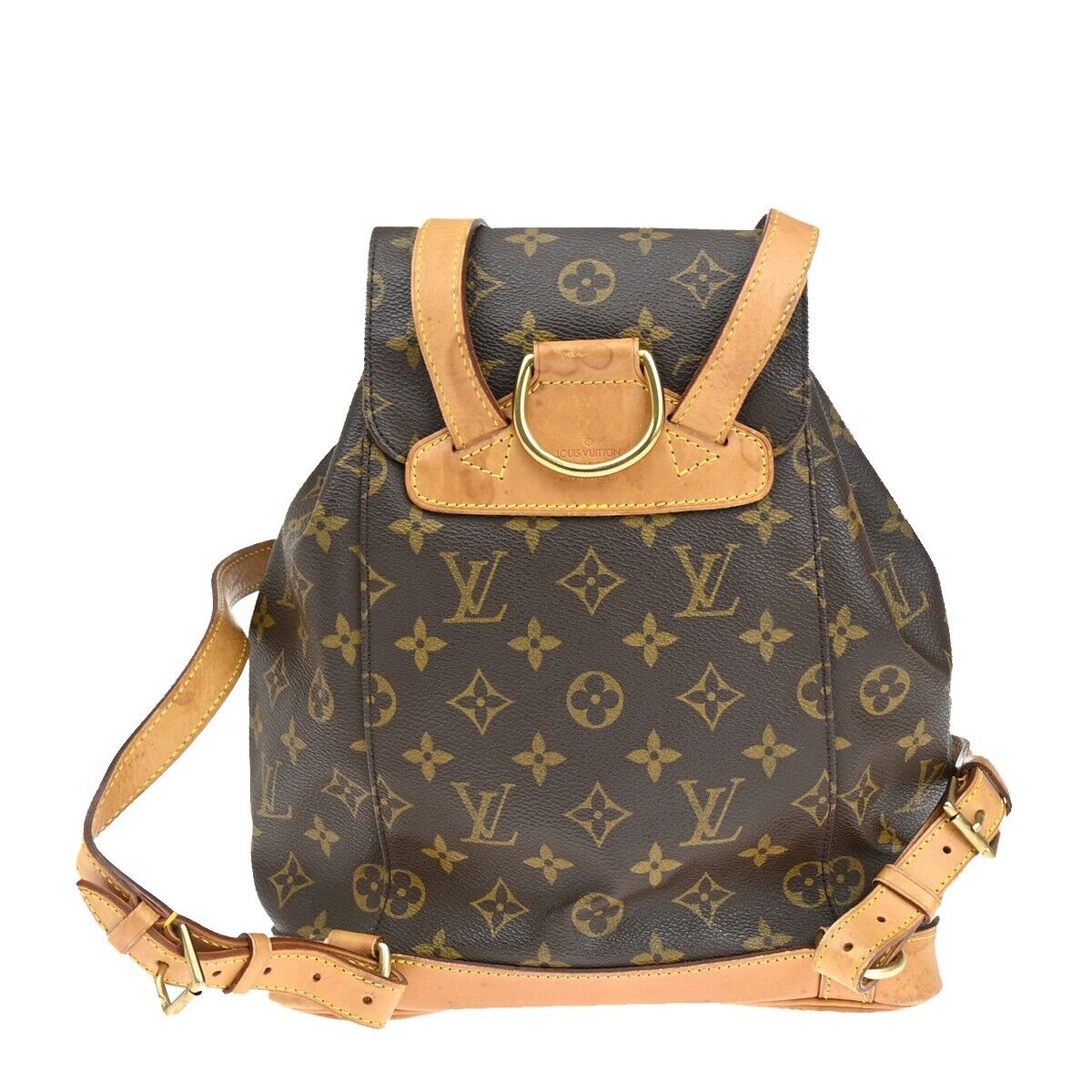 Louis Vuitton Montsouris Mm  Canvas Backpack Bag ()