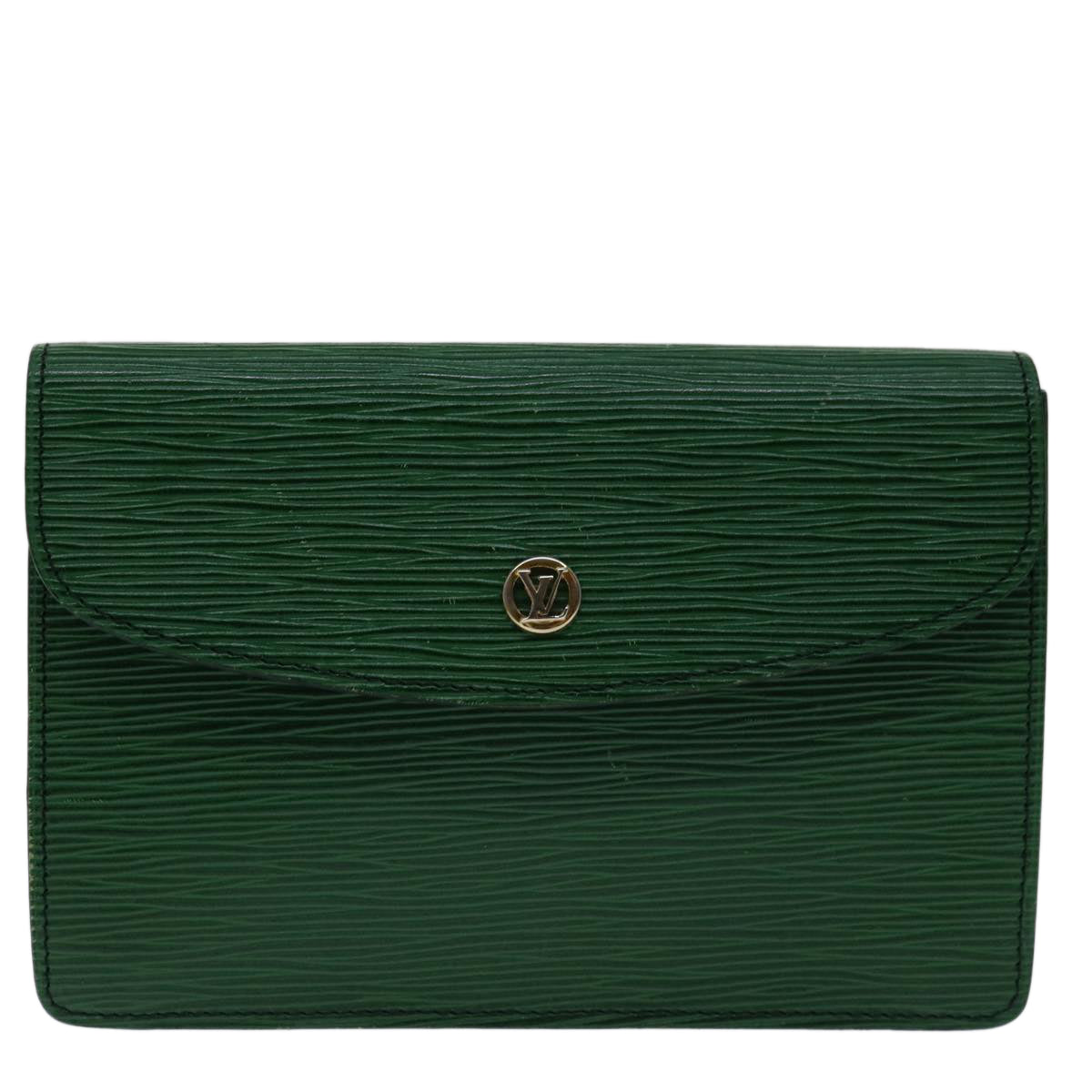 Louis Vuitton Montaigne  Leather Clutch Bag ()